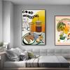 Food Kitchen Poster Wall Art Canvas Print Bread Drink Fruit Dessert Painting Decorative Picture Modern Dining Room Decoration