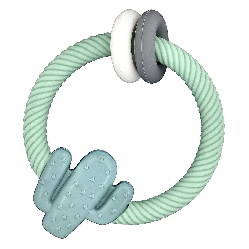 Ritzy Rattle®, Silicone Teatter with Rattle, 3+ Months, Cactus, 1 Teatter