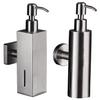 Wall Mounted Soap Dispenser Manual Press Bathroom Liquid Containers Durable