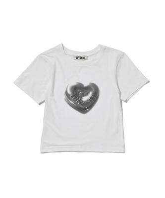 LOTSYOU Lotsyou_Heart Candy T-Shirt Ver.2 White
