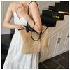 New Large-capacity Woven Tote Bag Summer Sen Moe Commuter Armpit Bag Niche Design Shoulder Bag