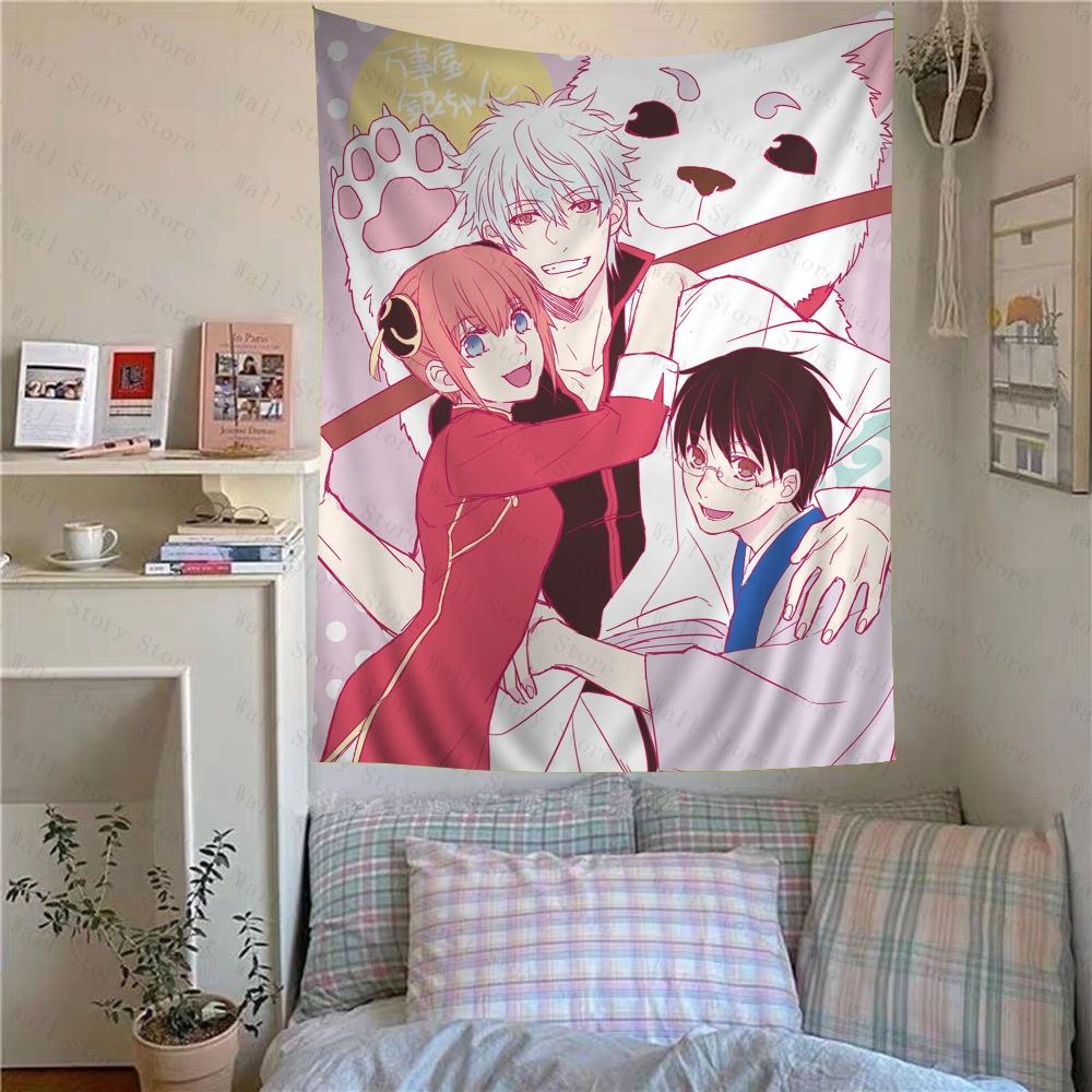 GINTAMA Chart Tapestry Home Decoration Tapestry Hippie Bohemian Decoration Divination Wall Tapestry Hanging Home Decor Tapestry