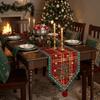 Santa Claus Christmas Table Flag Tree Xmas Tablecloth Christmas Table Runner  Dining Table