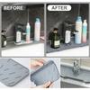1PC/SET Silicone faucet pad, sloping drain pad on the back, thickened faucet pad