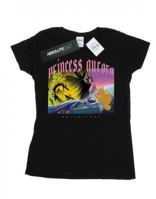 Womens/Ladies Sleeping Beauty And Maleficent Cotton T-Shirt