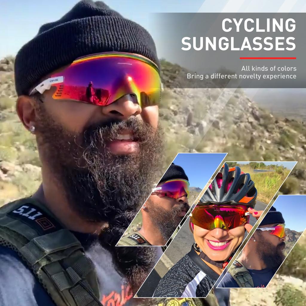 Kapvoe Cycling Glasses UV400 Men Bike Sunglasses Airbreathing MTB Eyewear Outdoor Sport Goggles Bike Glasses Oculos De Ciclismo