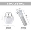 2 Set Wheel Stud Bolt Kit,M12X1.5 Wheel Bolts & Wheel Lug Nuts OEM#52950-14140,52950-M1000 For Front/Rear Wheel,Compatible With Hyundai Santa Fe