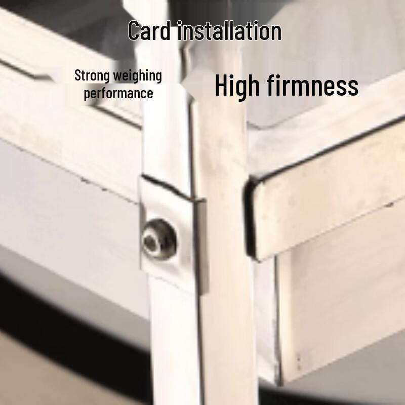 Commercial 304 Stainless Steel 2-Tier Service Cart