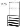 Multi-Layer Shoe Rack Doorway Clothes Hanger High Stability Simple Installation Shoes Shelf Floor-Standing Storage Rack