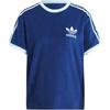 Originals Einfarbig Rundhals Drei-Streifen Kurzarm T-Shirt Damen Tops Blau IR7465