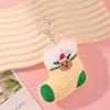 1PC Ornament Plush Keychains Gift Bag Charm Keyring Bag Pendants Cute Christmas Plush Doll Bag Accessories Christmas