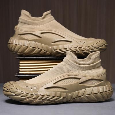 Large Size New Casual Socks Mouth Shoes Mesh Breathable Shoes Outdoor Fly-woven Labor Insurance Shoes Sports Shoes