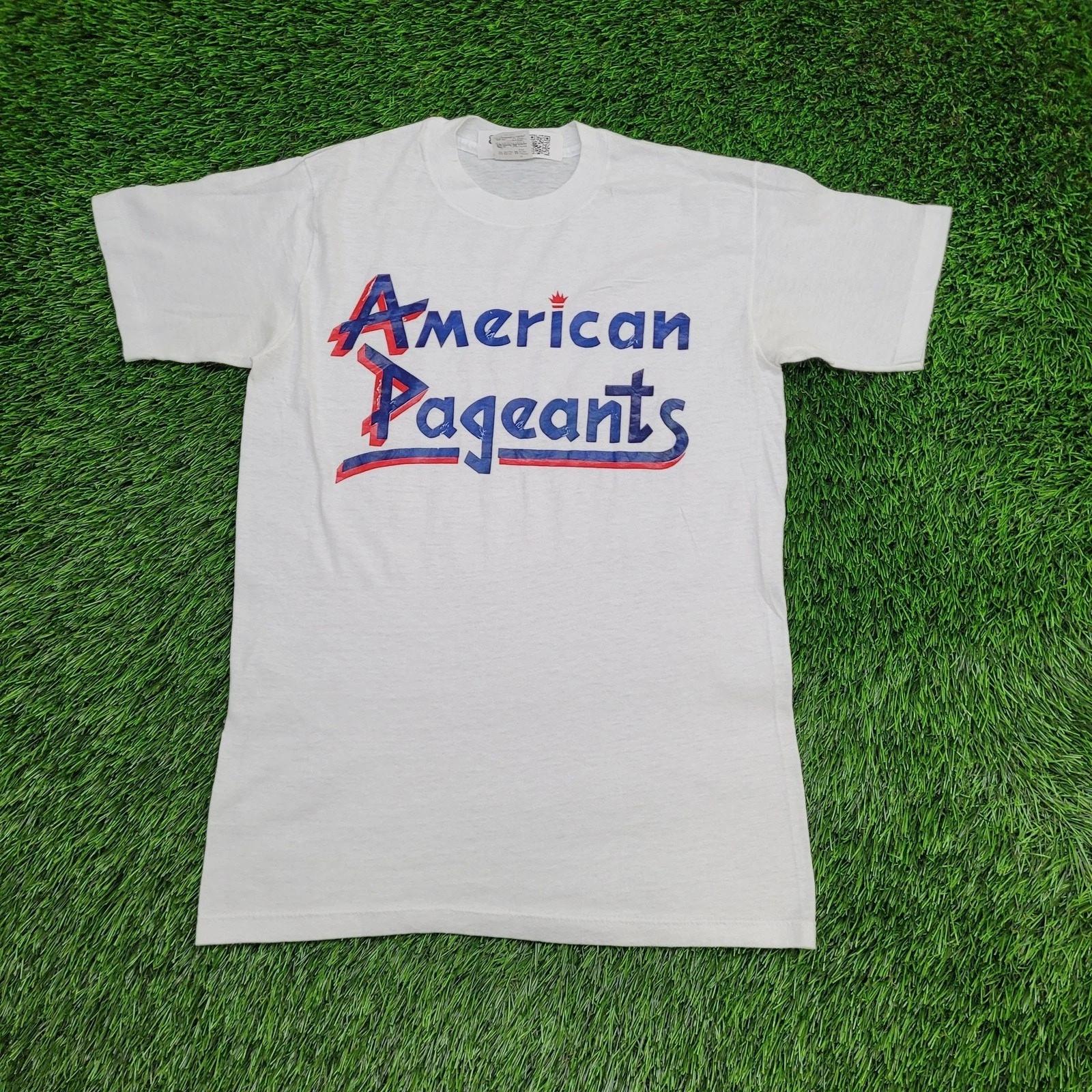 

Vintage 1988 Tour American-Pageants Shirt Small 18x26 White XL