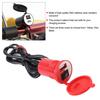 Motorcycle Handle Bar Phone Holder Waterproof USB     12V with   (Yellow)