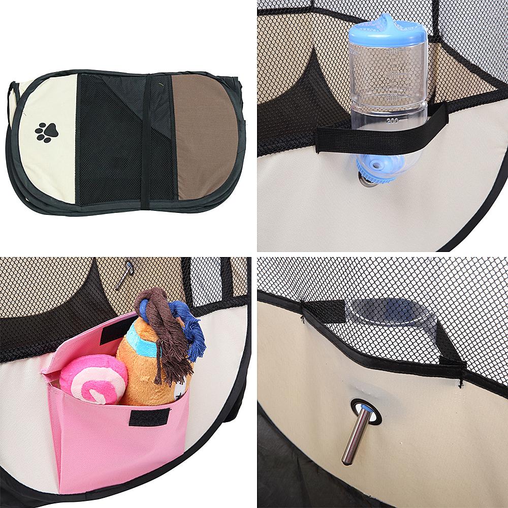 Portable Foldable Kennel Octagonal Fence Pet Tent Puppy Shelter Easy To Use Outdoor Easy Operation Large Dog Cages Cat Fences