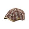 Kids' Artistic Plaid Beret - Trendy Retro Hat for Boys and Girls