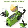 Portable Emergency Hand Radio with LED Flashlight and AM/FM Radio USB Rechargeable, Solar Powered, Camping, Hiking, Outdoor Adventure