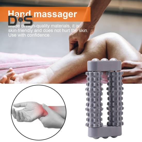 Handheld Roller Massager Portable Travel Muscle Fatigue Pain Relief Palm Acupoint Deep Tissue Relaxation Physical Therapy Spiky Massage Stick
