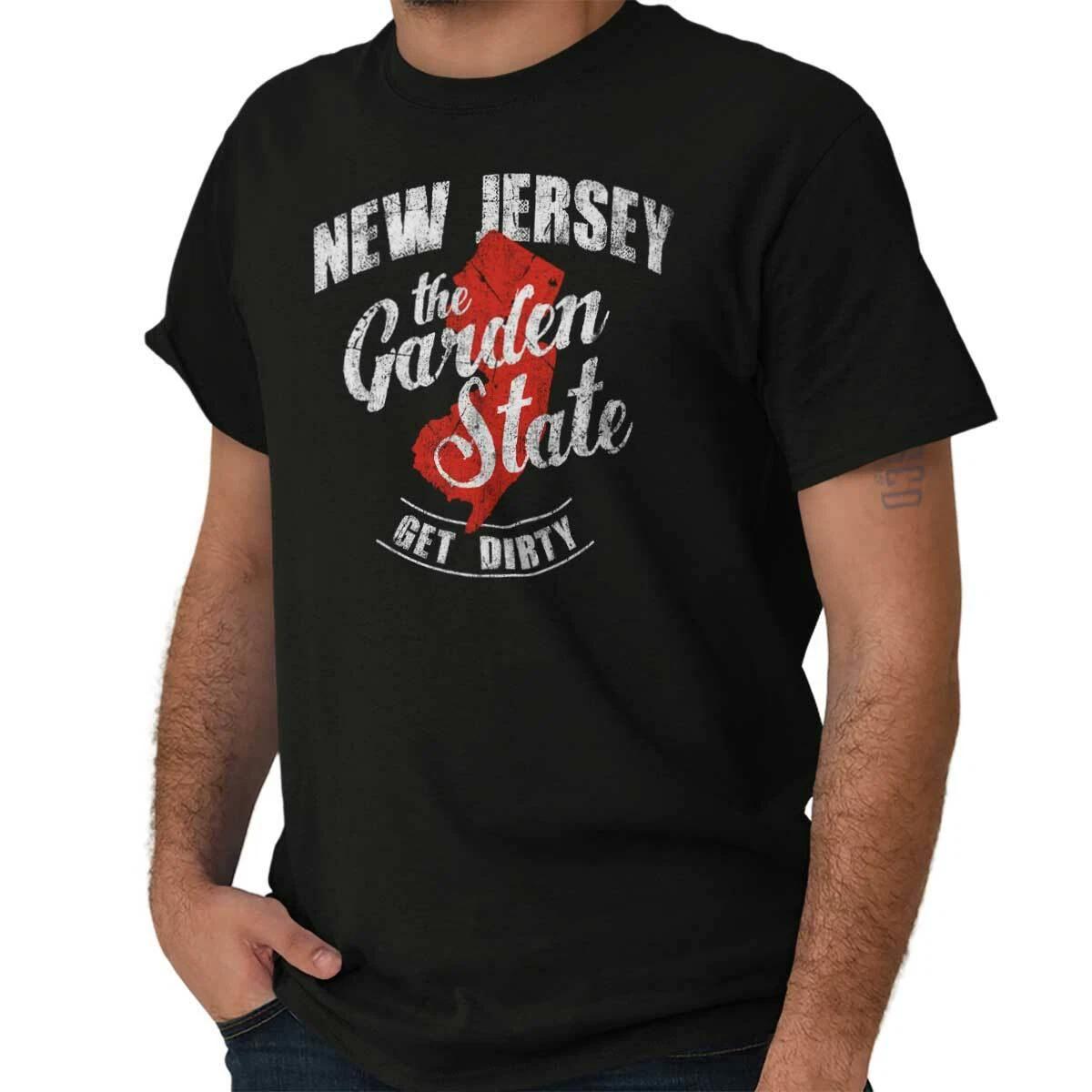 New Jersey Garden State Get Dirty Summer NJ Adult Short Sleeve Crewneck Tee XXXL