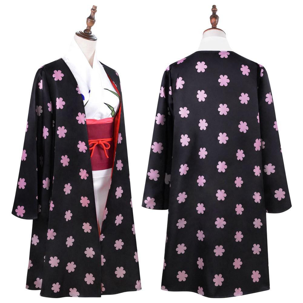 One Piece Země Wano Nico Robin Kimono Cosplay Kostým Anime Halloween Role Play Oblečení