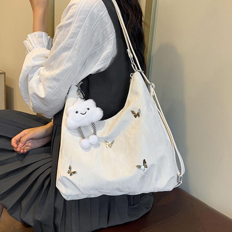 Large Capacity Bag For Women 2025  Summer  Butterfly Decoration Tote Backpack Shoulder Crossbody Bag
