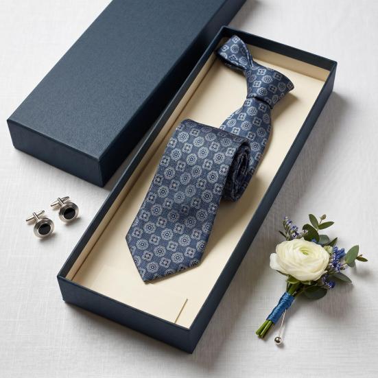 Men Tie Formal Striped Spotted Print Groom Wedding Tie Pointed High-End Style Business Necktie Outfit Accessory
