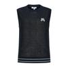 Martine Golf Mesh Round Neck Knit Vest_Navy