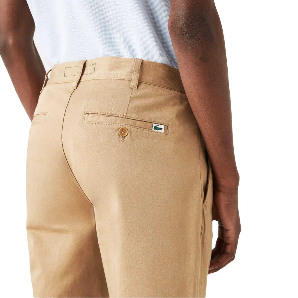 Lacoste Calças Chino Slim Stretch de Algodão Masculinas