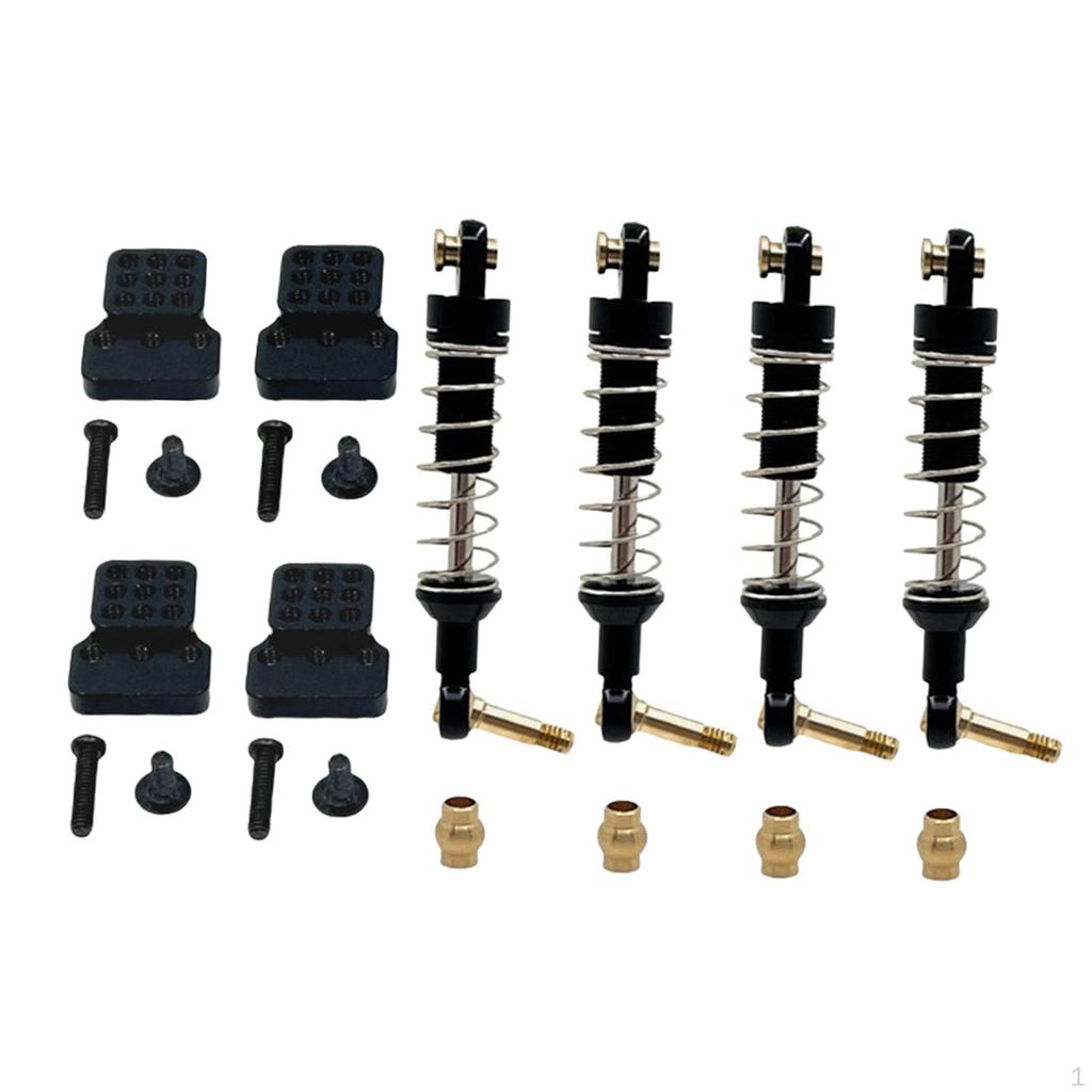1/16 RC Car Shock Absorbers Spare Parts Aluminum with Mount Vehicle