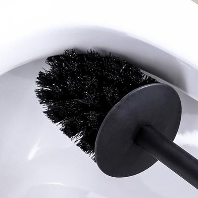 Splash-proof Cover Toilet Brush Set Floor-standing Stainless Steel Toilet Cleaning Brush Rustproof Removable Inner Cylinder