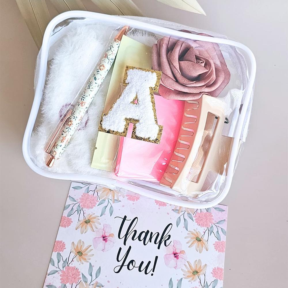 Custom Transparent Makeup Bag Back To School Teacher Survival Kit Pre K Teacher First Day of School Appreciation Gift Wedding