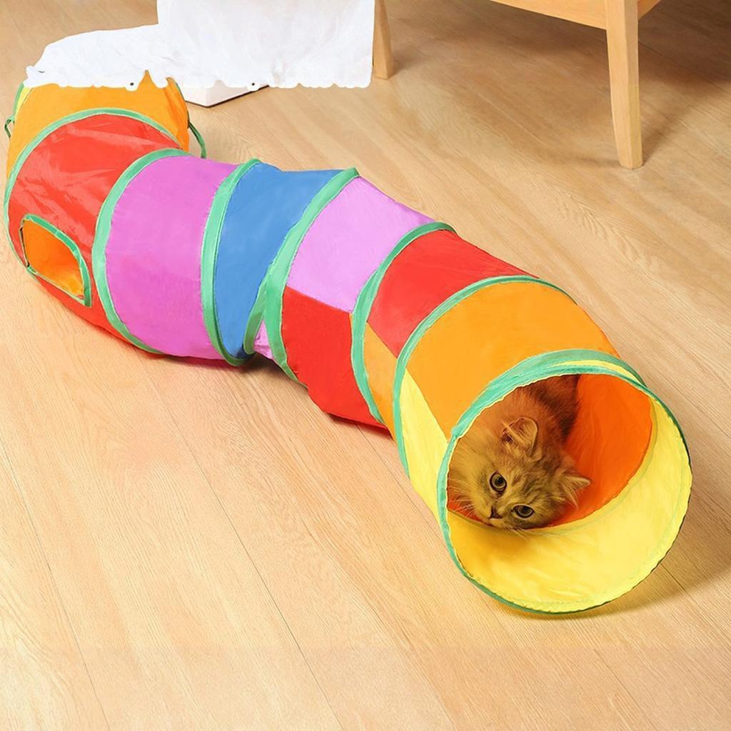 Mabaytir Tunnel Tube Toy 3 Way T-Shape, Pet Tunnels For Indoor Cats