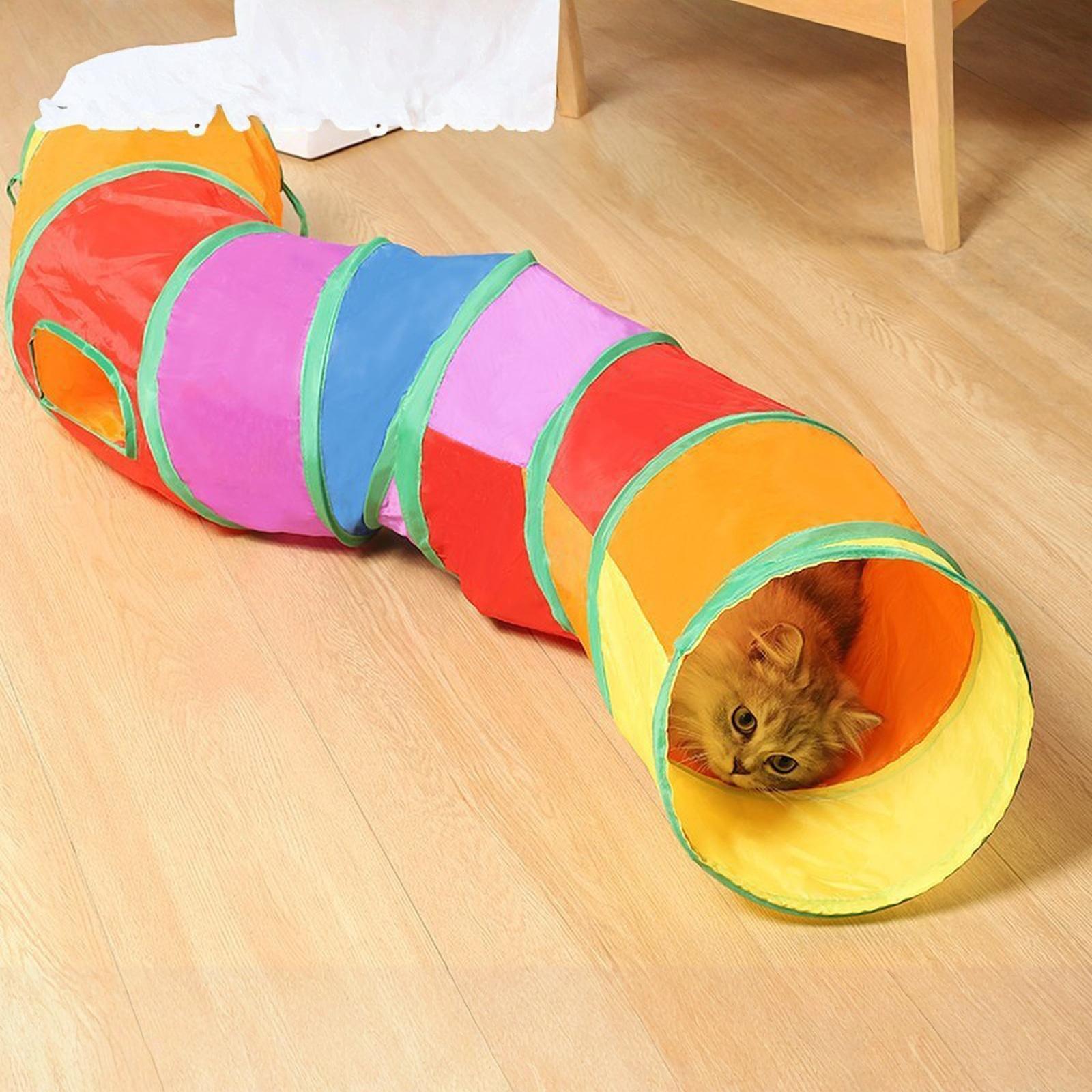 

Іграшка-тунель Mabaytir, 3-стороння Т-подібна, Тунелі для домашніх тварин, для кішок в приміщенні One Size