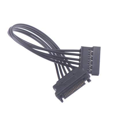 Cavo di prolunga di alimentazione Sata a 15 pin maschio-femmina per HDD SSD, cavo di alimentazione Sata da 20 cm
