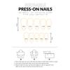 Blue Fake Nails with Colorful Decor Charming Comfortable To Wear Manicure Nails for Women and Girl Nail Salon