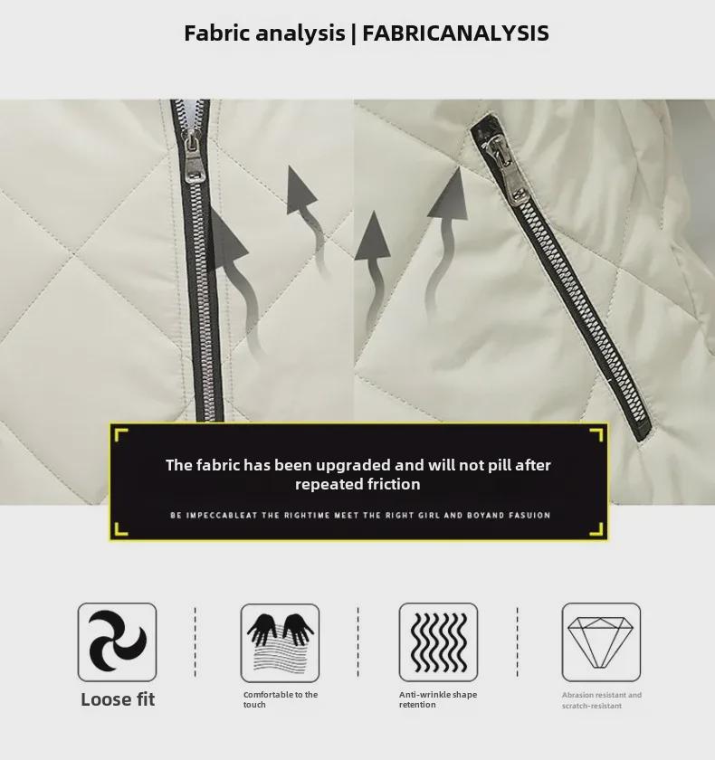 Herren 2024 Herbst/Winter Stehkragen Dick Warmer Baumwollmantel