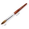 Acrylic Nail Brush Red Wood Handle Gel Builder Manicure Brush Nail Art Tools Nail Salon Size 8-24