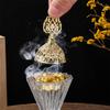 Queimador de Incenso Bouquet de Vidro Cristalino Estilo Árabe Decoração de Casa e Escritório Suporte para Incensário Estilo Árabe Fogão de Aroma