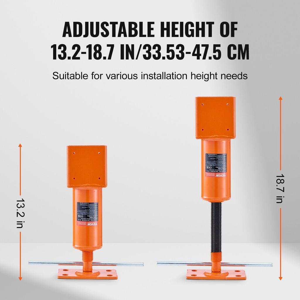Adjustable Shore Lift Stand Floor Roof Beam 4"x4" House Leveling Jack Post