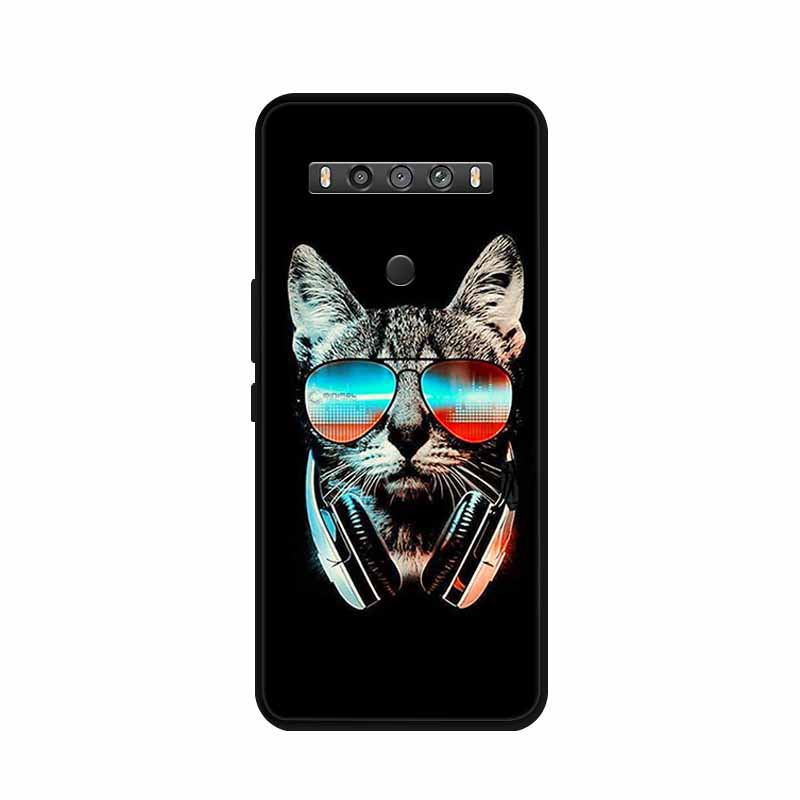 For TCL 10 5G UW Case Animals Silicone TPU Soft Cover Phone Coque For TCL 10 SE TCL10 5G UW Capa Shockproof Cartoon Wolf Funda