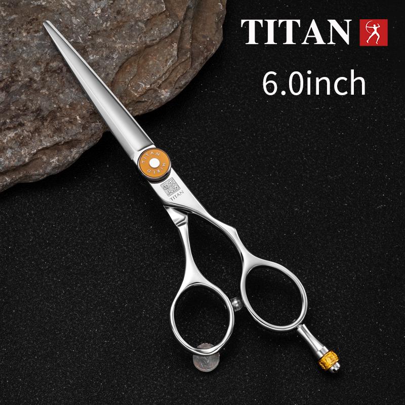 TITAN Professional Hair Scissors Barber Scissors Cutting Thiinning 6inch 440c Steel