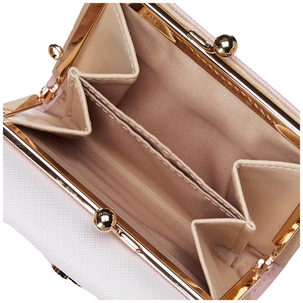 Wallet with Clasp for Women and My Melody [Sanrio] Tri-fold Closure, Two-tone, SR12, Girls,