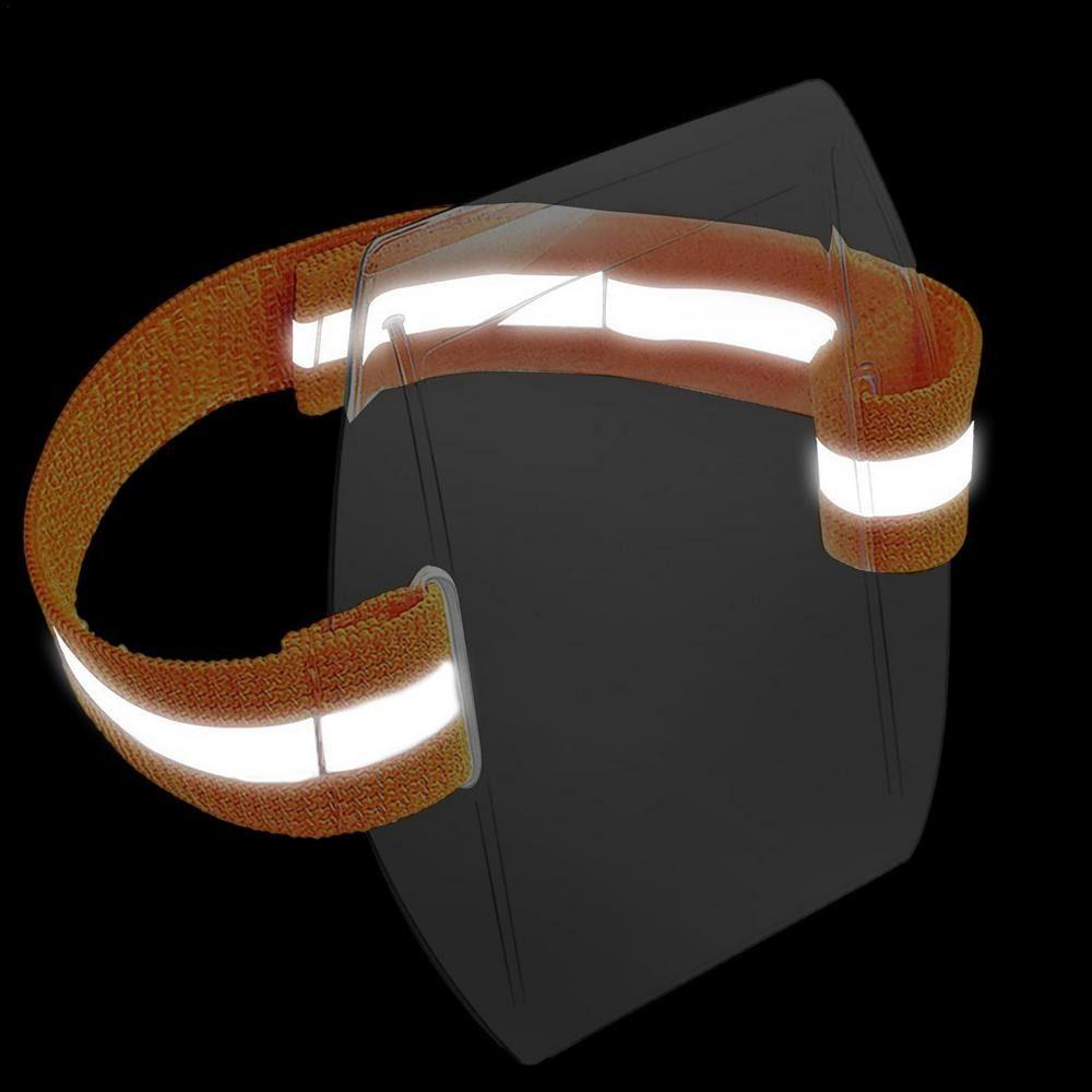 Elastic Band Plastic Card Holder Reflective Stripe Armband Credit Card Case  Offices