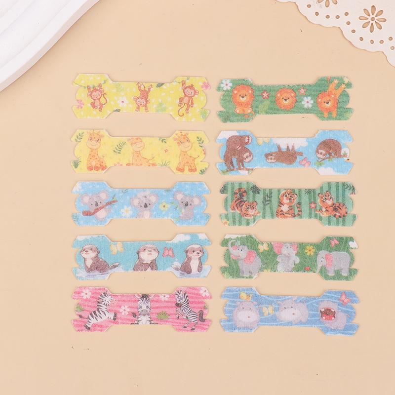 10Pcs Kids Anti-Snore Nose Strips Colorful Breathing Aid For Boys & Girls Hypoallergenic Nasal Tape Fun Animal Prints For Better
