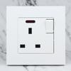 86 Type Panel Wall Power Socket Single Switched Power Socket UK Plug Socket