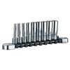 [Kyoto Machine Tools] Nepros 6.3mm (1/4 Inch) Deep Socket Set, 9-Piece NTB2L09A