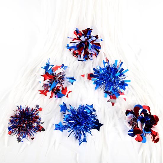 Hairpin Latte Style Independence Day Theme Red White Blue Hairpin No Damage USA Flag Hair Clip Hair Accessories