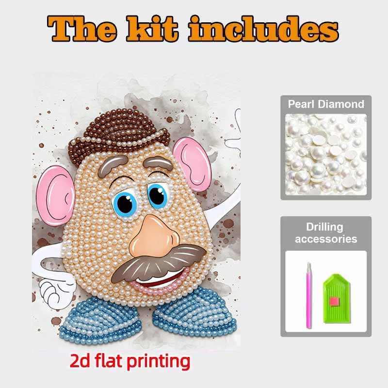 Disney DIY Pearl Art Painting Toy Story Mr. Potato Home Wall Decoration Pearl Gemstone Painting Pictures Crafts Home Decoration