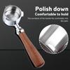 51mm Bottomless Portafilter with 3 Ears Stainless Steel Basket and Solid Wood Handle Portafilter