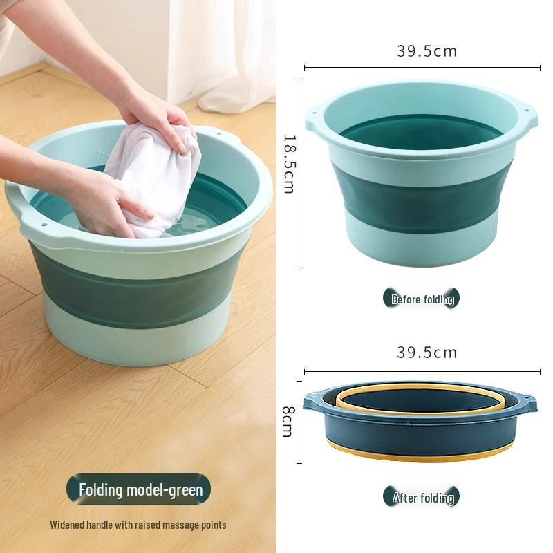 Portable Foldable Foot Bath: Household Basin for Foot Soaks and Massages